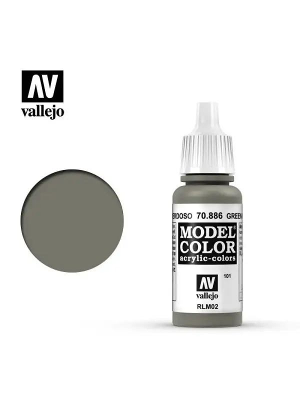 Vallejo Model Color 70886 Green Grey Acrylic Paint