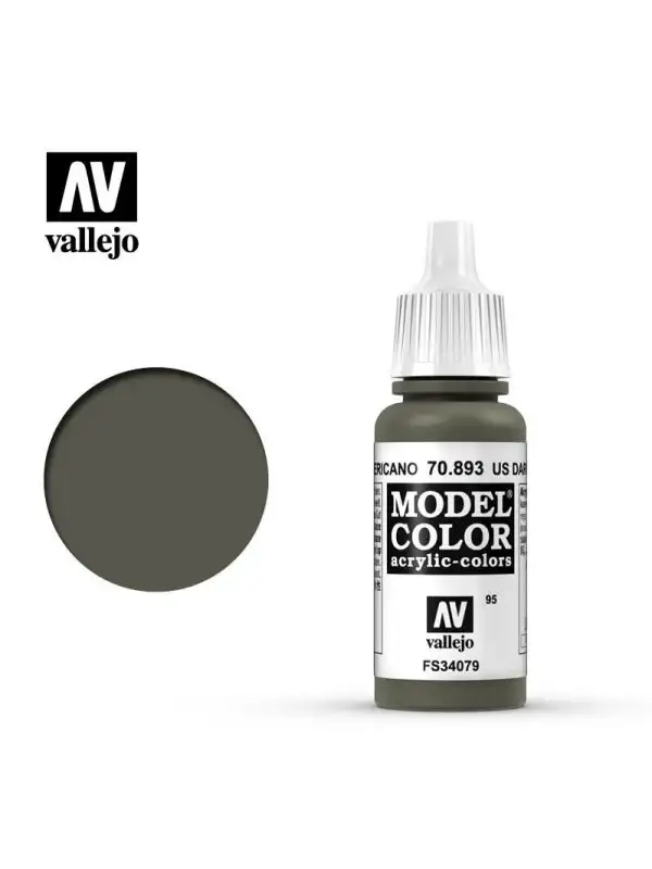Vallejo Model Color 70893 US Dark Green Acrylic Paint