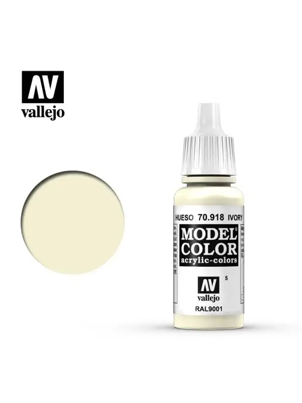Vallejo Model Color 70918 Ivory Acrylic Paint