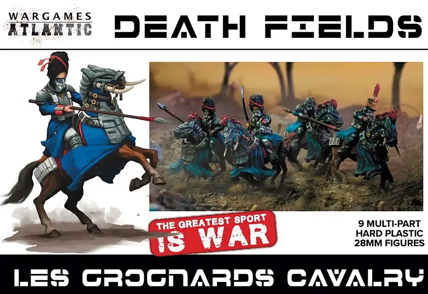 Death Fields: Les Grognards Cavalry (9 Mtd) 28mm Wargames Atlantic