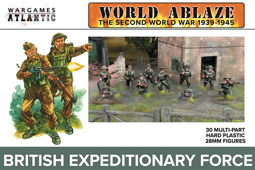 World Ablaze WWII 1939-45: British Expeditionary Force (30) 28mm Wargames Atlantic