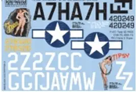 Warbird Decals 132036 1/32 P47D Fran, Tipsy