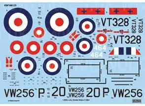 Warbird Decals 148129 1/48 Gloster Meteor F Mk IV 263rd Sq., 207th Advanced Flying School RAF & 464th Royal Danish Naval Air Service for TAM (D)
