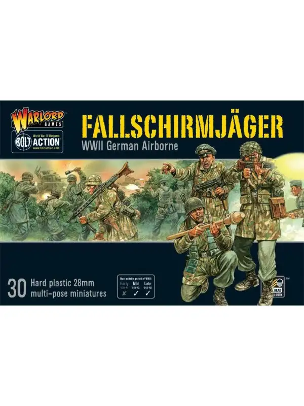Bolt Action German Fallschirmjager Multipose Figures