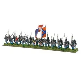 WLG302414005 Warlord Games Black Powder: American Civil War: Infantry Regiment (Advancing)