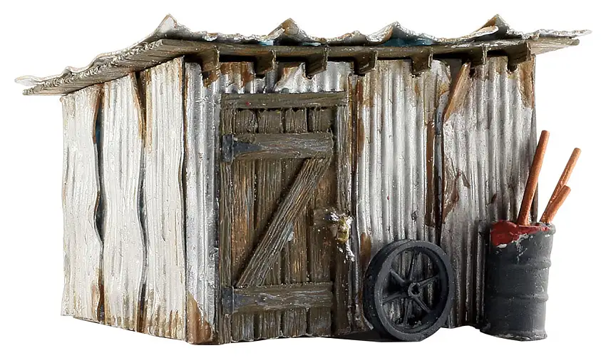 Built-N-Ready Tin Shack N Scale Woodland Scenics