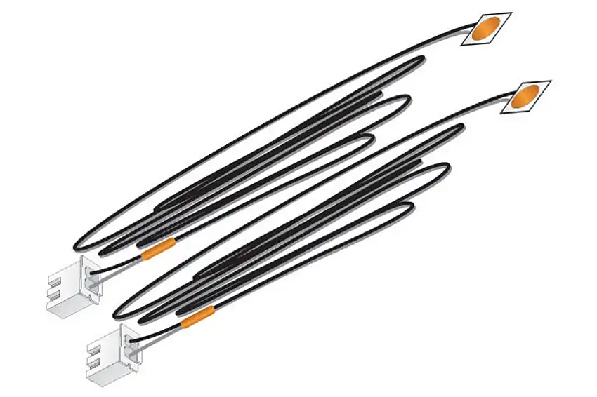 Just Plug: Cool White Stick-On LED Lights w/24 Cable (2) Woodland Scenics