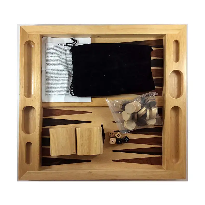 Backgammon - Wood Board & Pieces
