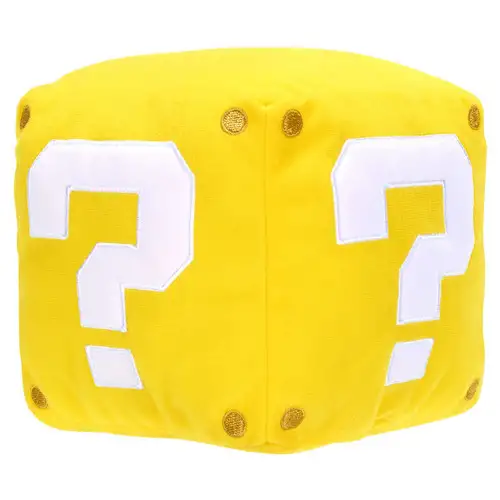 Super Mario Question Coin Box 5-Inch Plush [with Sound FX]