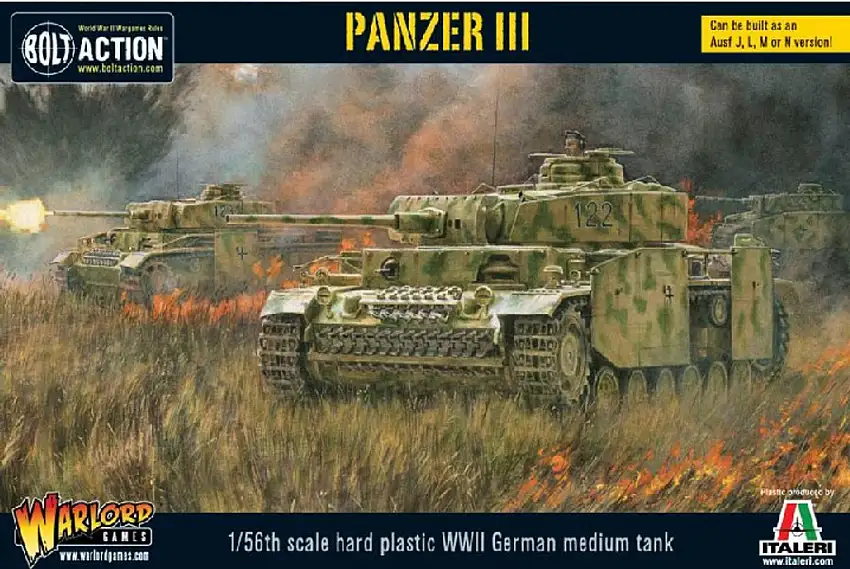 Panzer III German Medium Tank 28mm Warlord Games