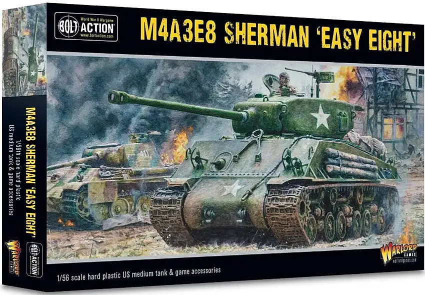 Bolt Action: WWII M4A3E8 Sherman Easy Eight US Medium Tank (Plastic) 28mm Warlord Games