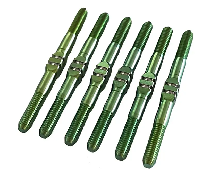Whitz Racing Products HyperMax TLR 22 5.0 AC/DC/SR 3.5mm Titanium Turnbuckle Kit (Green)