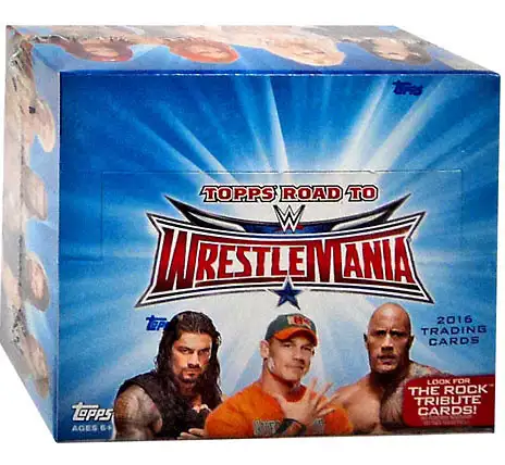WWE Wrestling Topps 2016 Road to WrestleMania Trading Card HOBBY Box [24 Packs]