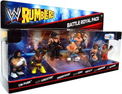WWE Wrestling Rumblers Series 1 Battle Royal Pack Exclusive Mini Figure Set #1