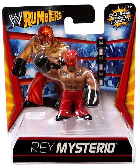 WWE Wrestling Rumblers Series 1 Rey Mysterio Mini Figure [Red Outfit]
