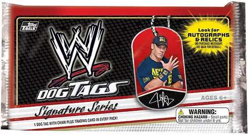 WWE Wrestling Topps 2013 Signature Series Dog Tags Mystery Pack