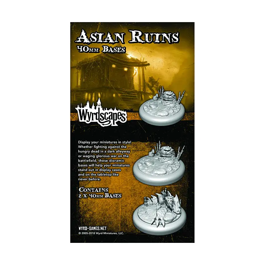 40mm Asian Ruins Bases