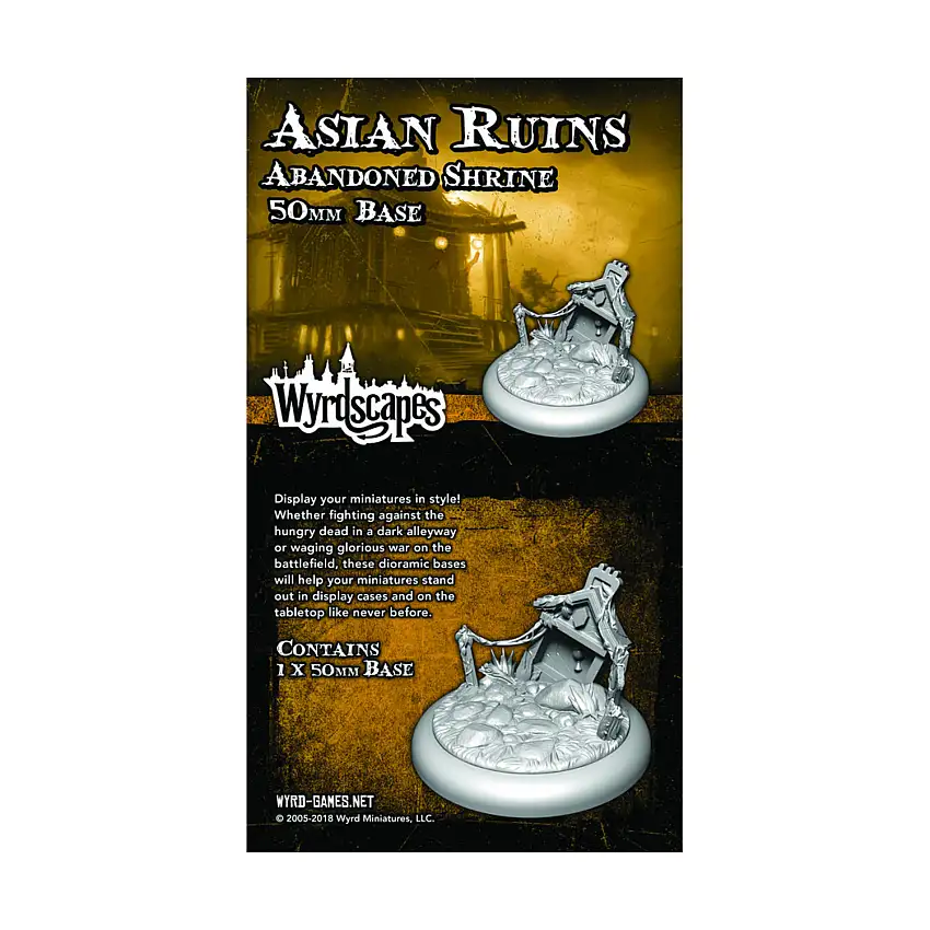50mm Asian Ruins Bases - Abandoned Shrine