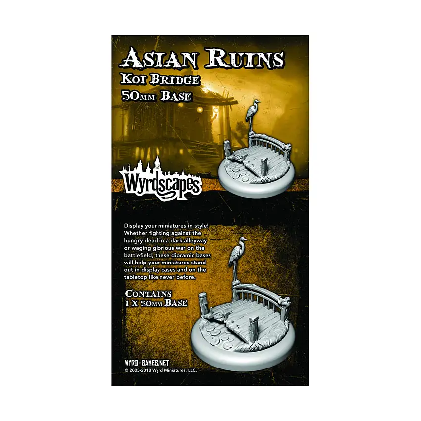 50mm Asian Ruins Bases - Koi Bridge