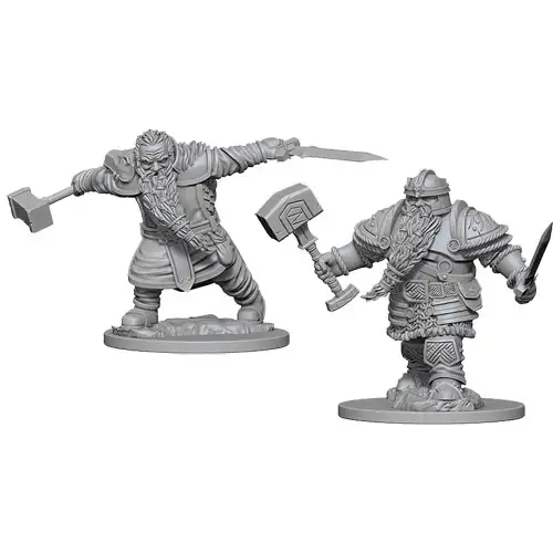 D&D Nolzur's Marvelous Unpainted Minis: W1 Male Dwarf Fighter
