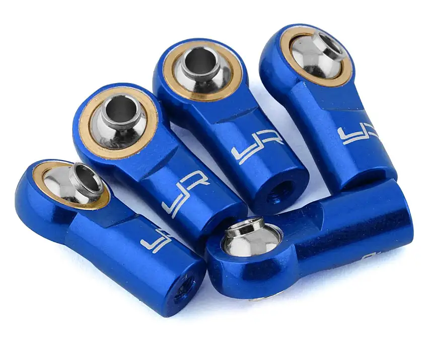 Yeah Racing 3mm Aluminum Threaded Rod Ends (Blue) (5) (Standard Thread)