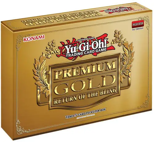 YuGiOh Premium Gold: Return of the Bling Mini Box [3 Booster Packs]