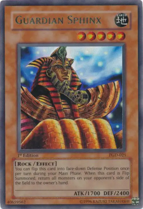 YuGiOh Pharaonic Guardian Ultra Rare Guardian Sphinx PGD-025