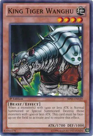 YuGiOh Battle Pack: Epic Dawn Starfoil King Tiger Wanghu BP01-EN129