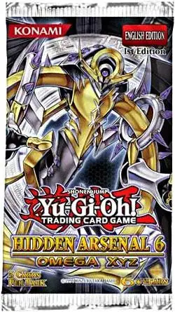YuGiOh Hidden Arsenal 6: Omega XYZ Booster Pack [5 Cards]