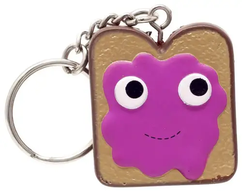 Yummy World Toast with Jam Keychain