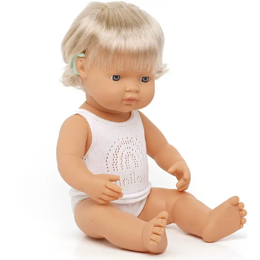 Caucasian Baby Doll | Girl with Cochlear Implant 15"